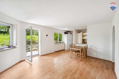 Geräumige, helle und offene 2-Zimmer-Wohnung in bester Lage von Rheinfelden mit Gartenzugang!