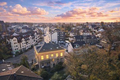Stilvolle 156 m³ Villa-Beletage mit 3,45 m Deckenhöhe und Garten - Wohnen im Cornelie-Hentzen Haus