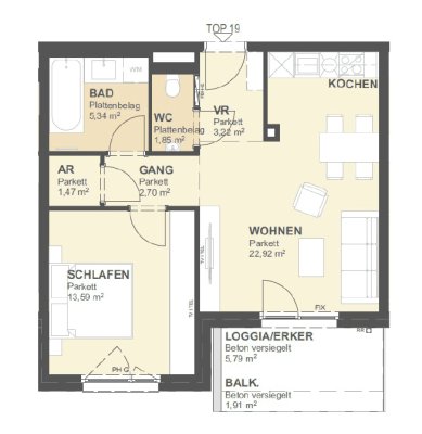 Neubau Erstbezug mit Garage