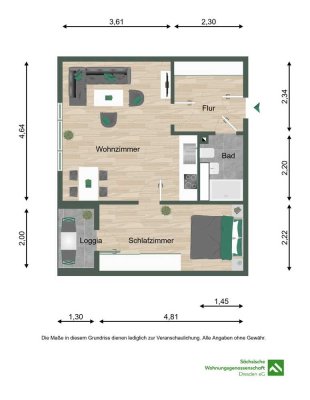 2-Zimmer-Wohnung Vollmöbliert (in Absprache)in der Altstadt