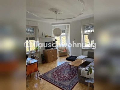 Tauschwohnung: Wunderschöne Altbau Wohnung mit großem Wohnzimmer und Balkon