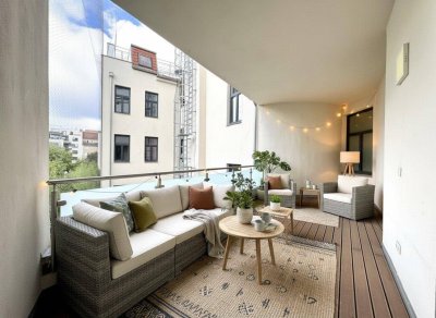 Sanierter Altbautraum mit großzügiger hofseitiger Loggia - Stilaltbau am Rennweg - S-Bahn St. Marx ums Eck