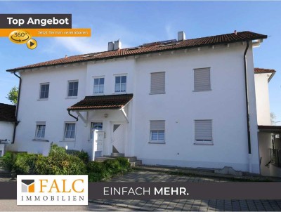Einfach Mehr: Gepflegte Maisonetten-Wohnung, EBK, Süd-Loggia-Balkon, 2 Bäder, Garage. Bezugsfrei.