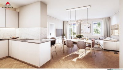 3-Zimmerwohnung mit Lift und Balkon in generalsanierter Ceconi-Villa | Elisabeth-Vorstadt