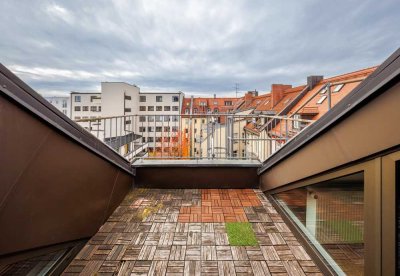Design trifft Wohlgefühl – Außergewöhnliche 2-Zimmer-Whg. mit Galerie und Südterrasse in Haidhausen