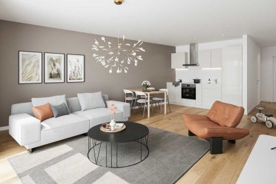 Attraktive 2-Zimmer-Neubauwohnung: zentral gelegen, optimal geschnitten, hochwertig ausgestattet