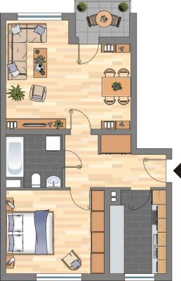 2-Zimmer-Wohnung in Neustadt an der Weinstraße