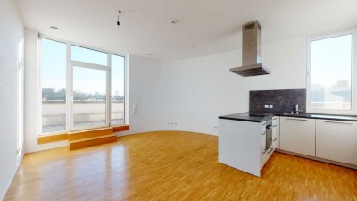 Moderne Penthousewohnung mit großer Dachterrasse