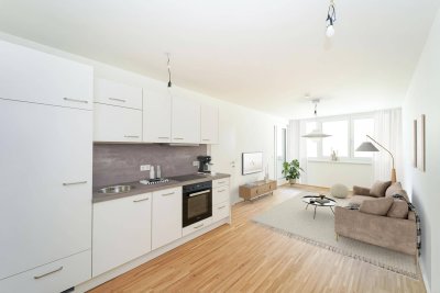 Drei-Zimmer-Dachgeschoßwohnung mit Balkon und Dachterrasse - Erstbezug - zu mieten in 1020 Wien