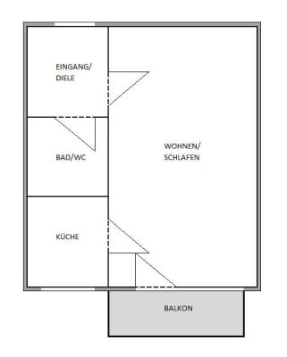 Balkon - U-Bahn - Supermarkt  - ab 01. Dezember