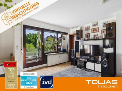 1-Zimmer-Wohnung mit Balkon und Tiefgaragenstellplatz in Zuffenhausen