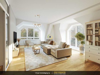 Sonnige und ruhige 4-Zimmer-Dachgeschosswohnung für die ganze Familie - Virtuelle 360° Besichtigung