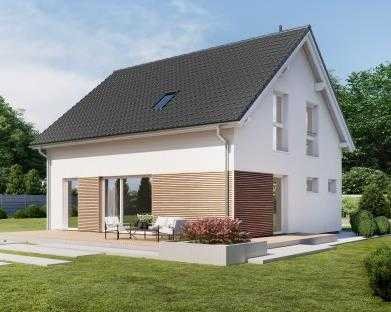 Ein elegantes, schönes eineinhalbgeschossiges Effizienz-Einfamilienfertighaus MIPoint 130  5 Zimmer