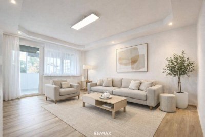 Modernes Wohngefühl: Sanierte 3-Zimmer-Wohnung mit Loggia in Klagenfurt-Waidmannsdorf