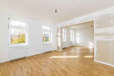 Familiennest im Altbau: Schöne 4-Zimmer-Wohnung mit 2 Bädern & Balkon
