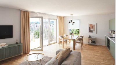 4-Zimmer Wohnung 1. OG, zwei Balkone mit  Gäste WC und Abstelllraum, was will man mehr!