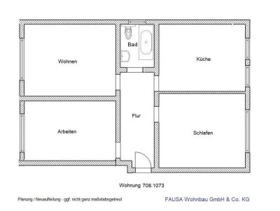 3-ZW mit Laminat in Holzoptik, 2022 neu erstellt!  KEIN Balkon oä.