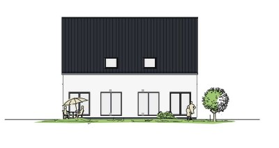 Moderne Neubau-Doppelhaushälfte KfW 40QNG mit freiem Naturblick - Erstbezug zum Verkauf