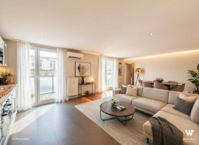 Helle 3-Zimmer-Wohnung mit gr. Terrasse nahe Naschmarkt | Klima | 3 Gehminuten U4 Pilgramgasse