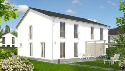 moderne Doppelhaushälfte mit Keller