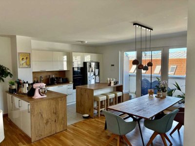 Moderne 4-Zimmer-Penthousewohnung mit Blick bis in den Taunus