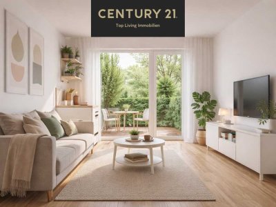 1-Zimmer-Wohnung (BJ 2016) mit Parkett, Terrasse & Einbauküche
