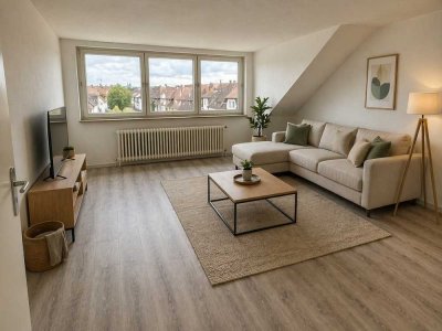 Modern möblierte 3,5-Zimmer-Wohnung mit Garage in Düsseldorf-Eller