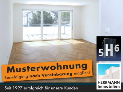 5H6 - Ideal für Singles / Pflegekräfte / Steuerschüler: exkl.  1-Zimmer-Neubau-Wohnung inkl. Carport