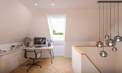 Helle 3,5 Galeriewohnung mit außergewöhnlichem Flair und schöner Dachterrasse!