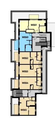 Geräumige 1-Raum-Wohnung mit Sonnenbalkon und Einbauküche - Erstbezug - WE62
