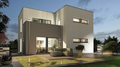 Einzugsfertiges Einfamilienhaus Black Label 24 im Bauhausstil mit Flachdachzum Kauf