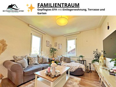 FAMILIENTRAUM - Gepflegtes EFH mit Einliegerwohnung, Terrasse, Garten uvm.