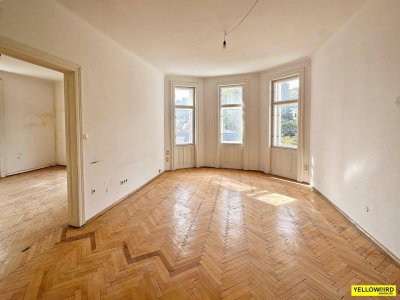 SANIERTE FASSADE &amp; ALLGEMEINFLÄCHEN - STILALTBAU - 2 BALKONE - 122m2 WOHNFLÄCHE - EIGENGARTEN