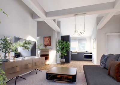 Neu ausgebaute Dachgeschoss 2-Zimmer-Wohnung in Leipzig