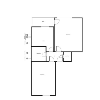Das Glück hat ein Zuhause: praktische 2-Zimmer-Wohnung