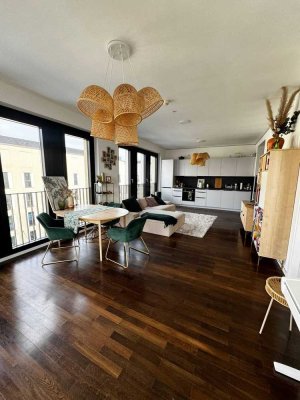 Luxus Penthouse, 7. OG mit Skyline Blick | bodentiefe Fenster | Leipziger Platz
