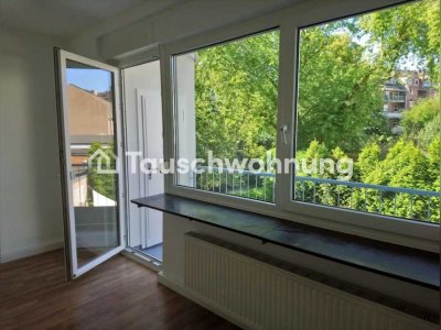 Tauschwohnung: Helle 1-Zimmer-Wohnung mit Balkon in Flingern Nord