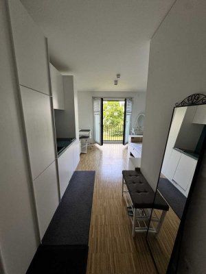 Voll möbliertes Apartment im THE FLAG Campusmeile Frankfurt – befristete Untermiete