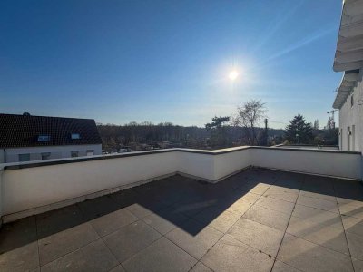 Stilvolle 2-Zimmer-Wohnung mit großer Südwest-Dachterrasse und Fußbodenheizung in Offenbach am Main