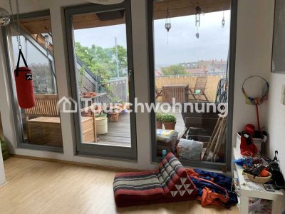 Tauschwohnung: Großzügige Wohnung mit Dachterrasse