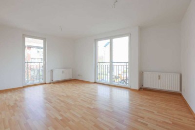 Helle 3 Zimmerwohnung mit Familiengrundriss und Balkon