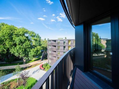 Die Elbe vor der Haustür – 2-Zimmer Wohnung mit Loggia – Marina Garden