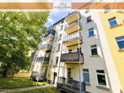 Charmante Altbauwohnung mit sonnigem Balkon & Weitblick – vermietete Kapitalanlage in Leipzig