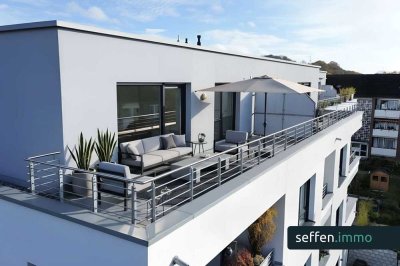 Exklusive Penthousewohnung in Zentrum Leichlingen – Dachterrasse, A+ Effizienz, Einzelgarage im Haus