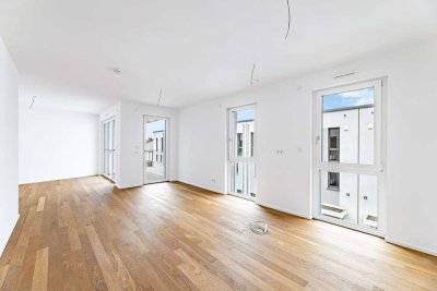 HEGERICH: Wohnen im Grünen – moderne 4-Zimmer-Wohnung mit Loggia in Boxdorf