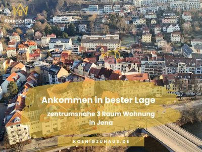 Wohnen, wo Jena am schönsten ist: 3-Zimmer Wohnung im 1.OG mit offener Wohnküche