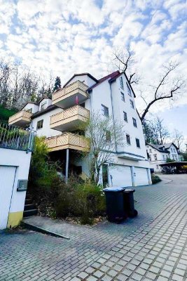 Dachgeschosswohnung mit Balkon oberhalb vom Freitaler Hain´s in idyllischer Lage mit absoluter Ruhe