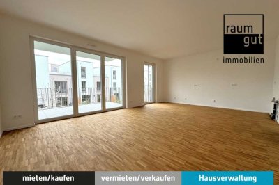 Erstbezug im Grünen: 3-Zimmer-Neubauwohnung mit Südwestbalkon in ruhiger Lage von D-Unterbach
