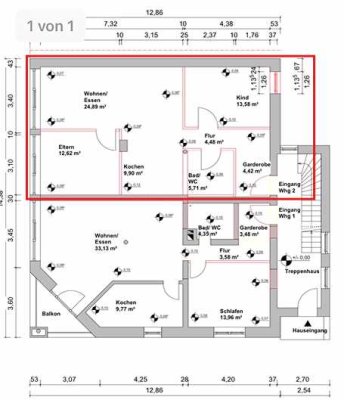 Neuwertige 3-Zimmer-EG-Wohnung in zentraler Lage | Gehobene Innenausstattung | Carport