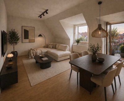 4-Zimmer DG-Wohnung zur Renovierung in Isarnähe provisionsfrei